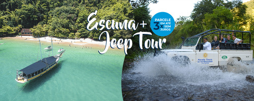 Combo de 2 paseos: Goleta + Jeep Tour
